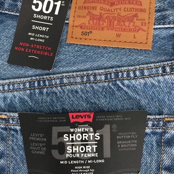 Levi’s Mid-length 501 Shorts - Picture 3 of 3